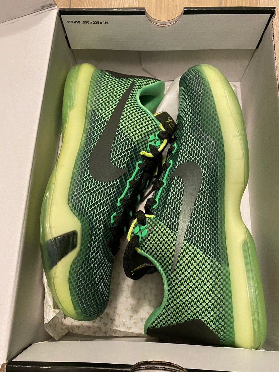 Nike Kobe X 10 Vino Poison Green Men's Size 9 - New With Box