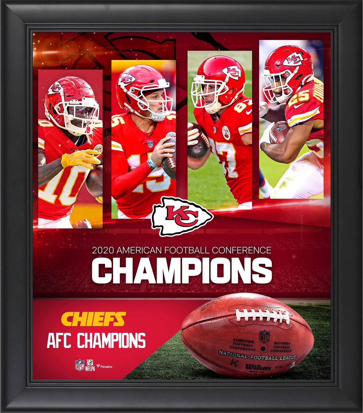 kansas-city-chiefs-2020-afc-champions-framed-15-x-17-collage-ebay