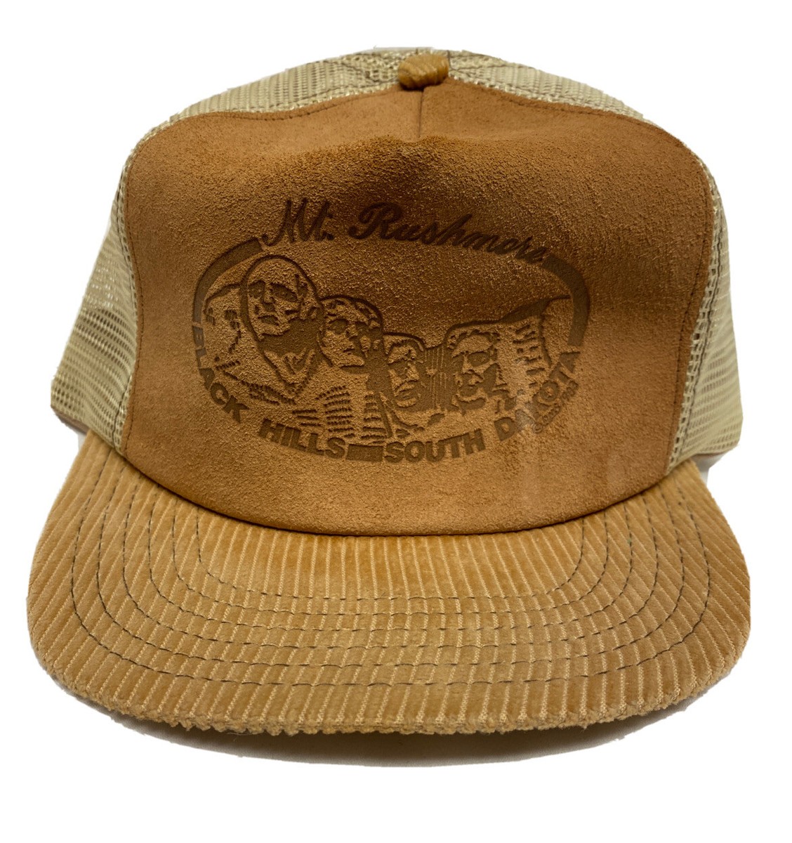 ”Vintage 80s トラッカー　キャップ　コーデュロイ 80s vintage corduroy trucker cap