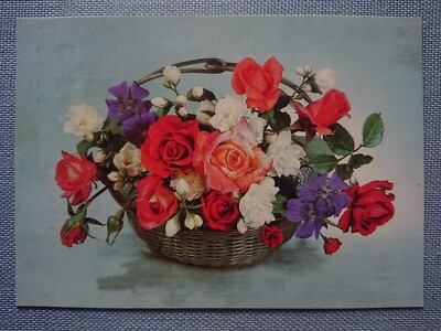 Old Postcard AK Roses Rosaceae Planet Publishing Berlin D. Schmidt