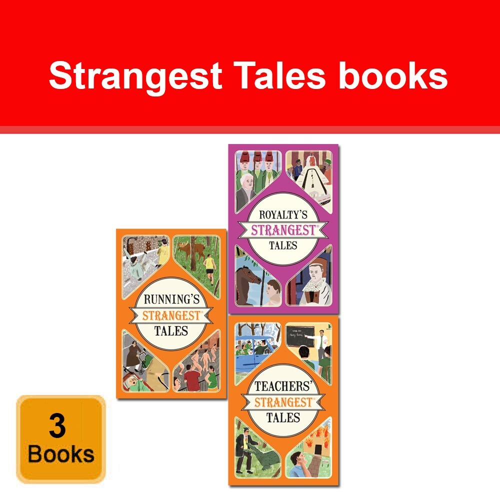 Strangest Collection 3 Books Set Royalty's, Running's, Teachers Strangest Tales