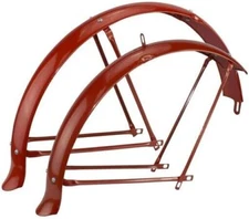 26" Fender Set Flared Standard Balloon 80mm Metallic Red