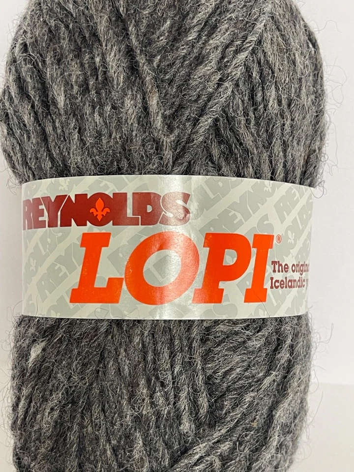De colección. Lote de 2 Hilos Reynolds Lopi Islandia 100% Lana Virgen 1 Crema/1 Carbón Foto 4 de 4