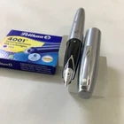 Sheaffer Imperial 444 Brush Steel FP Steel F/M nib+Converter+6 Cart Excellen USA