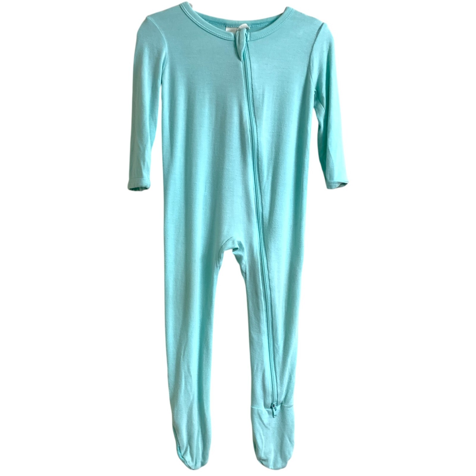 Kyte Baby Bamboo Footie Sleeper Blue Size 6-12 Months Pajamas One Piece