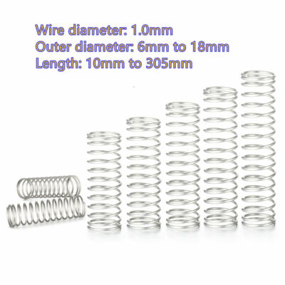 #ad Compression Spring Wire Diameter 1.0mm A2 Stainless Steel Pressure Small Spring $5.65