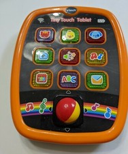 VTech Tiny Touch Tablet  Orange  Green in Great Condition 