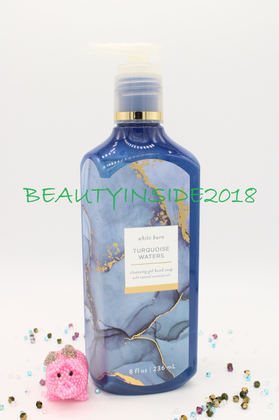 Bath and Body Works TURQUOISE WATERS Cleansing Gel Hand Soap 8 fl oz