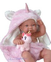 MäDchen Babypuppe Nica Einhorn, Antonio Juan Puppe, 42 Cm Anatomisch Korrekt