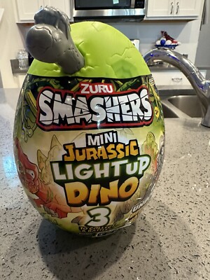 ZURU Smashers Mini Jurassic Light Up Dino 3 Characters- NEW/SEALED FREE SHIPPING