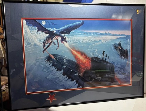1990 Doug Chaffee AP 50/50 Artist Proof co-signed ABOVE TOP SECRET Tom Clancy - Picture 2 of 15