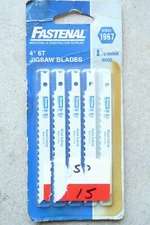 5 pcs Fastenal 4" x 6TPI Alternate Composition Jigsaw Jig Saw Blades