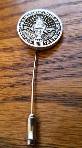 1981 RONALD REAGAN / GEORGE BUSH INAUGURATION STICK PIN - Picture 2 of 3