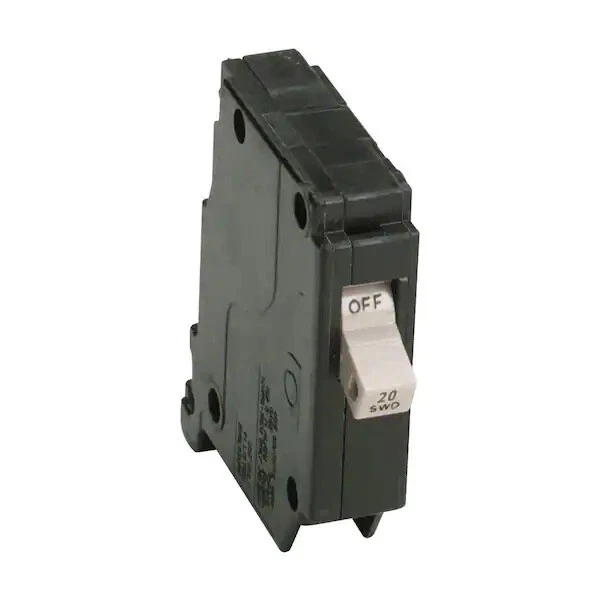 CH120 Eaton Circuit Breaker Type CH 1 Pole 20 Amp 3/4in 120v Eaton Circuit