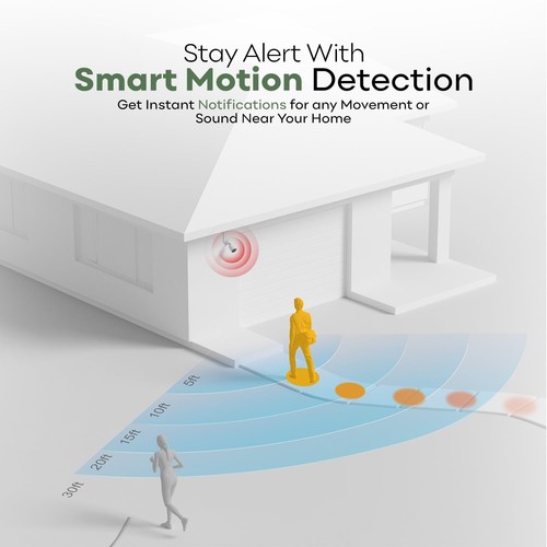Telecamere WiFi per Sicurezza Domestica - Telecamera da Esterno con Video 2K (4MP) - 33ft Nigh... - Foto 4 di 6