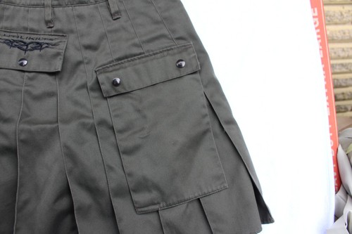 Utiliclan Men's Kilt Size 36 (Tagged 38) Length 24.5 Olive Green "The Spartan" - Picture 11 of 16