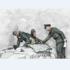 1/35 Resin Figure Model Kit Armored Tank Crew 3 Figures Unassambled Unpainted