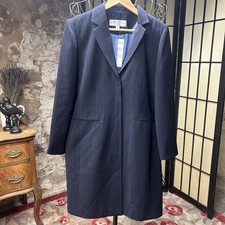 Vintage 90s Deadstock Larry Levine Suits Ink/Horizon 3 Button Jacket: Size 12