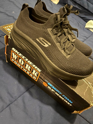 SKECHERS Work D'LUX Walker SR Ozema Slip-Resistant EH Wide Men's 6