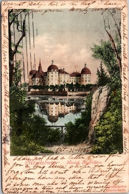 Postcard Germany Moritzburg Castle 1901
