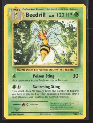 Beedrill Rare XY - Evolutions 7/108 NM Pokemon Card