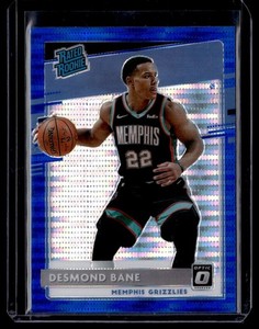 2020-21 Donruss Optic Blue Pulsar Desmond Bane RC Memphis Grizzlies #180