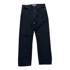 Levi  s Premium Wedgie Straight Crop Jeans Women  s 26x26 Black Denim Retro