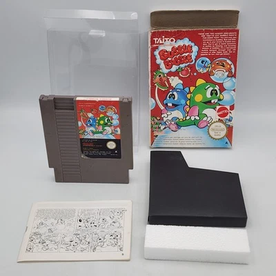 Bubble Bobble Nintendo NES PAL A CIB Boxed Game - Sleeve, Manual and Foam Insert - Image 1 of 4