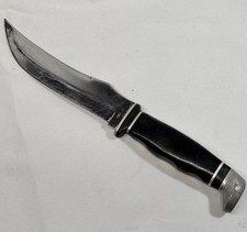 VTG Case XX Model 223-6 Fixed Blade Knife Black Phenolic Handle 6 Inch USA Made