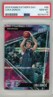 2019 Panini Father's Day Rookie /199 Luka Doncic RC #66 Dallas Lakers PSA 10 Gem
