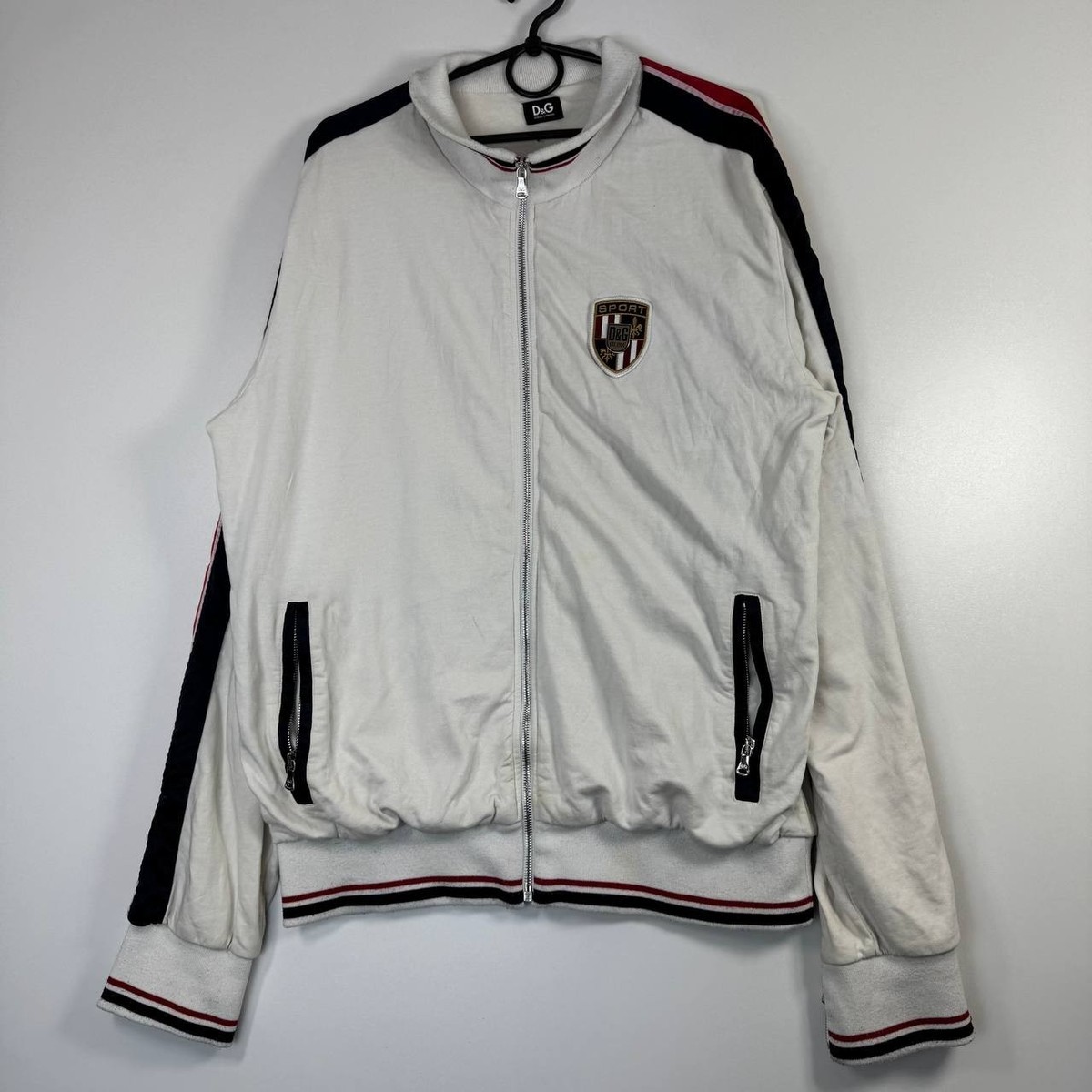Dolce & Gabbana D&G Sport Track Jacket White Mens M | eBay