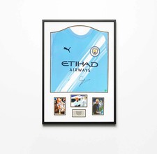 Authentically Signed Pep Guardiola - Manchester City Framed Jersey