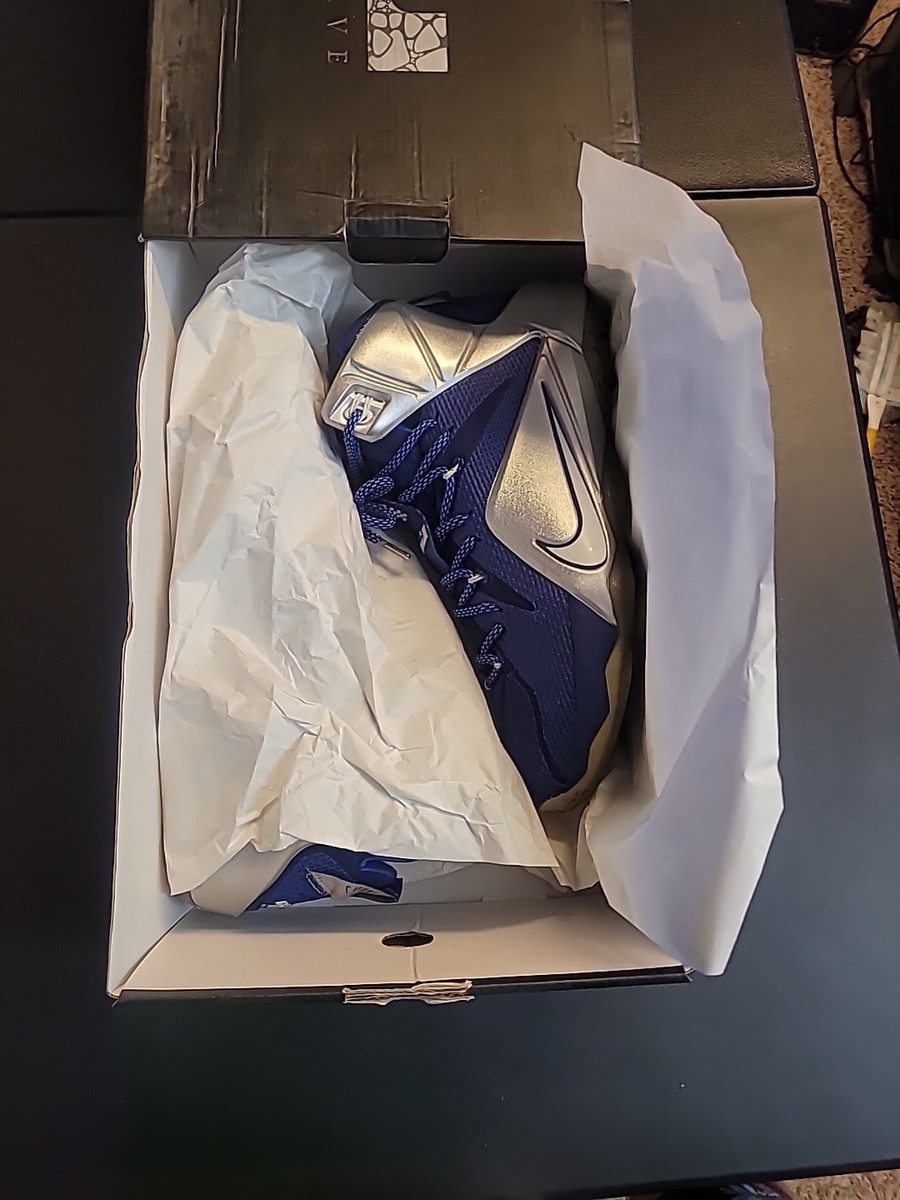 Nike Lebron 12 XII What If Blue Silver Size 10.5 Men 2015  display picture 3