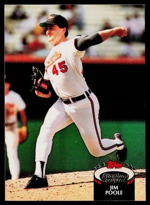 1992 Stadium Club #412 Jim Poole Baltimore Orioles