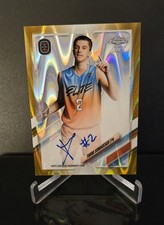 #'d/50 AUTO 🔥 TUDOR SOMACESCU RC SSP 2022 Topps Chrome Overtime Gold Lava Holo