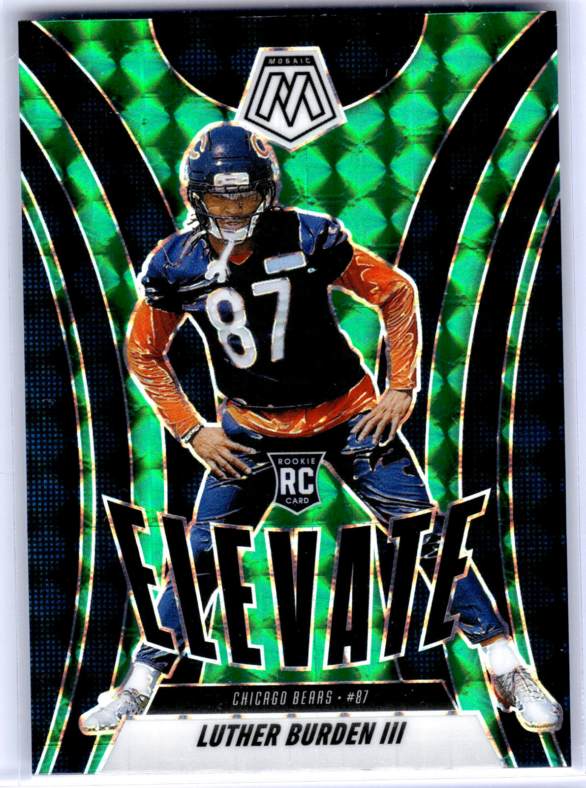 2025 Panini Mosaic - Elevate - Luther Burden III Green Mosaic (RC)
