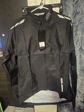 Troy Lee Designs Men’s Crank Windbreaker Black Jacket Size Large 