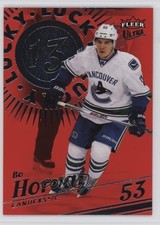 2025-26 Upper Deck Fleer Ultra Lucky 13 Red Achievement /199 Bo Horvat #L13-6
