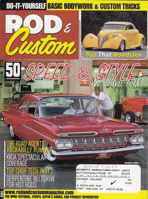 Rod & Custom March 2003 - Speed & Style We Deliver Both / Basic Bodywork & Custo