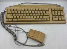 Vintage Apple Keyboard II M0487 w/Coiled Cable  Mouse G5431 As Is Untested