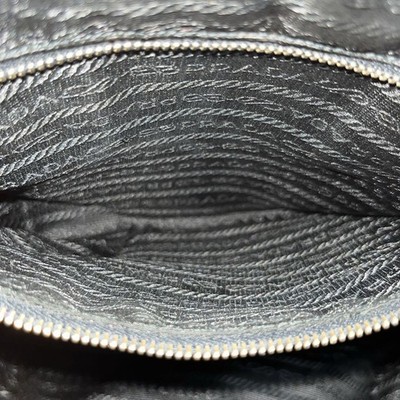 Prada Black Nylon Mini Boston Bowling Bag Y2K Style Handbag