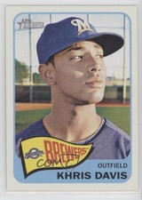 2014 Topps Heritage Khris Davis #297 xz4