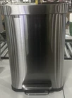 SIMPLI-MAGIC 50 LITER SOFT-CLOSE TRASH CAN, BUILT IN FILTER - STAINLESS STEEL
