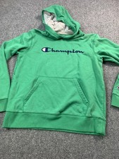 Champion Sweater Boys XL Green Long Sleeve Hoodie Outdoor Casual