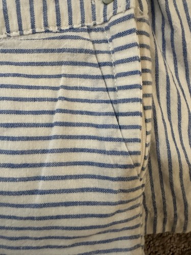 Hope and Henry Girls Blue and White Striped Shorts Set Top Size M, Shorts Size 7 - Picture 15 of 19