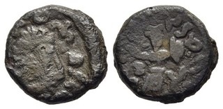 FITZ INDO SKYTHIANS NORTHERN SATRAPS RAJUVULA AE 12mm 1 95g DRACHM ±BAM1343