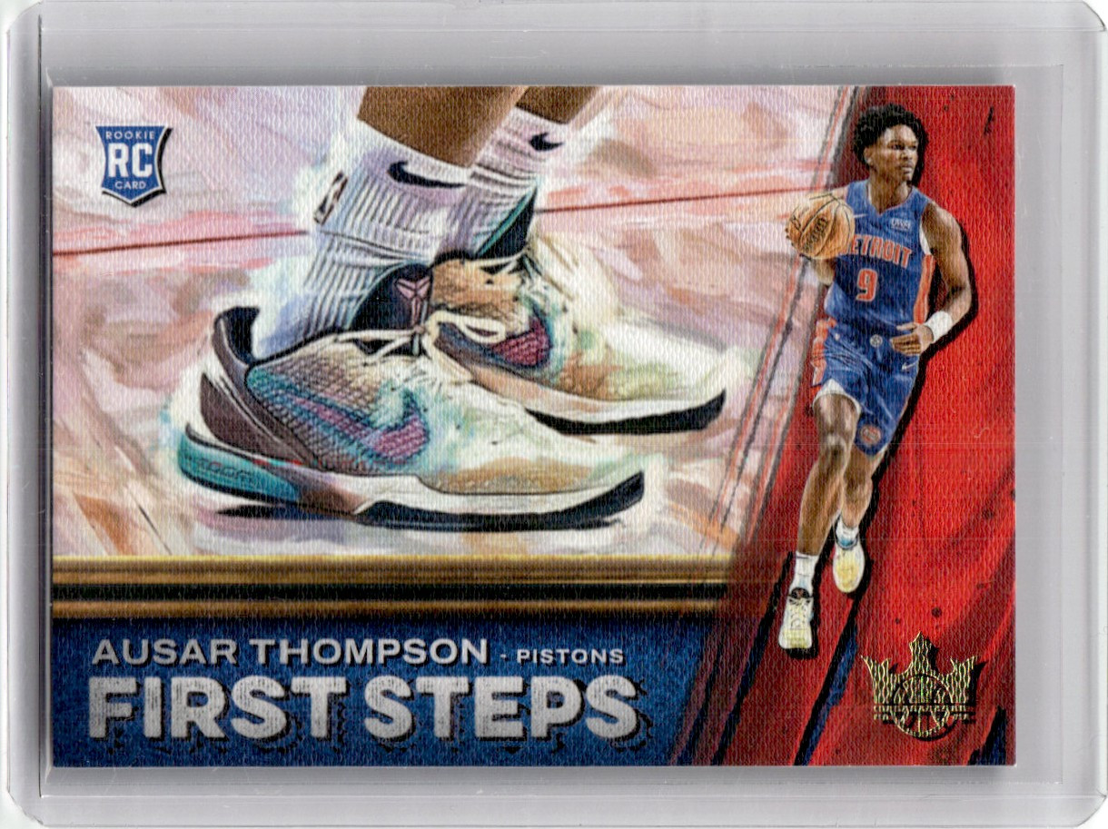 2023-24 Panini Court Kings First Steps Ausar Thompson RC Detroit Pistons #5