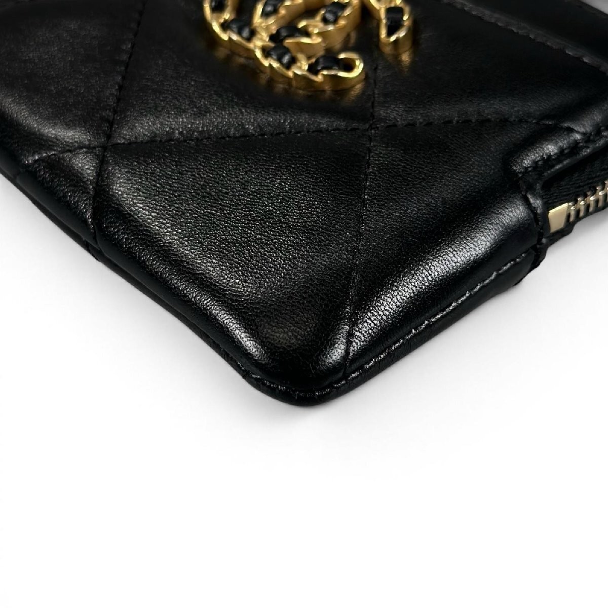 CHANEL Lambskin Leather Mini Coin Purse Wallet with Coco Mark image 6