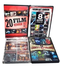 40 Horror Movies DVD Lot – Master of Terror Sealed + Haunted + 8 Hallows