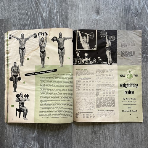 RARE MR. AMERICA / YOUR PHYSIQUE Bodybuilding Magazine KOREAN WAR OCTOBER 1952 - Picture 11 of 16